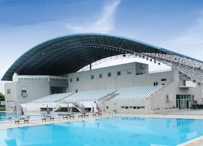 渝中游泳馆网架